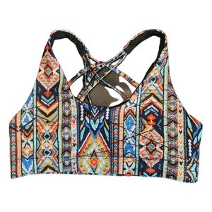 Mossimo Supply Co Sports Bra M Medium Southwest Strappy Back